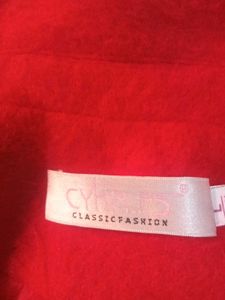Branded Red Coat - Stylish Overcoat