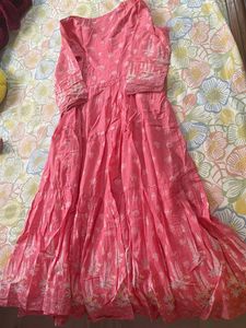 Biba Pink A- Line Kurta