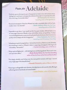 Adelaide Novel by Genevieve Wheeler