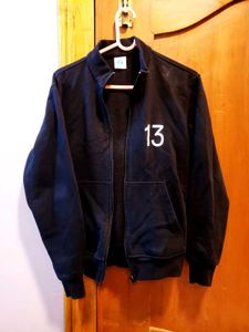 Black Zip-Up Jacket with '13'