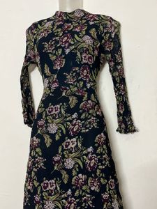 ZARA BRANDED Floral Print Long Sleeve Maxi Dress