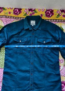 Men's Teal Denim Shirt