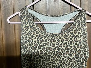 Leopard Print Racerback Tank Top