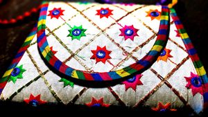 Jaipuri Mirror Work Sling Bag For Women