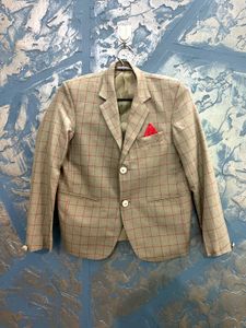boy Checkered 3pices Blazer