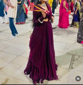 Elegant Purple Lehenga Choli Set