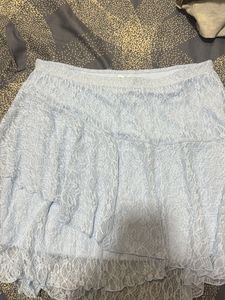 Light Blue Lace Skirt
