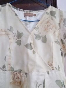 Elegant Floral Print Gown
