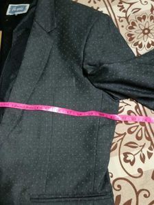 Grey Printed Blazer