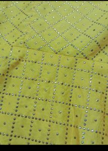 Bust 40 Beautiful Yellow Ethnic Gown