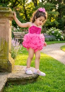 Adorable Pink Ruffle Dress