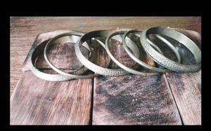 Set of 6 Vintage Brass Bangles