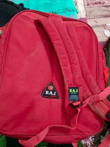 Red Backpack for School/Travel