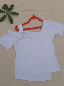 White Asymmetrical Top