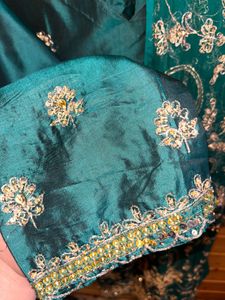 Beautiful Emerald pure silk Green suit