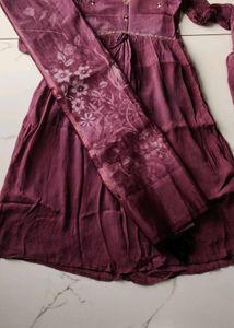 Elegant Mauve Ethnic Dress