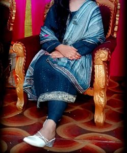 Elegant Blue Pakistani Suit