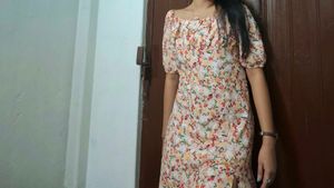 Floral Print Off-Shoulder Maxi Dress