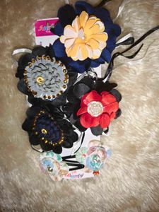 Handmade Floral Hair Clips &amp; Accessories Set