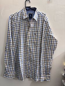 Classic Linen Blend Button-Up Shirt