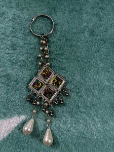 Pearl Beaded Keychain only 2 piece