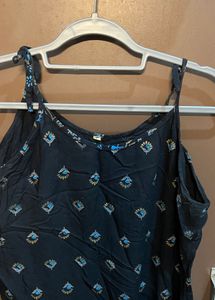 Black Jaipuri Printed Kurta