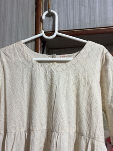 Tiered Cotton Midi Dress