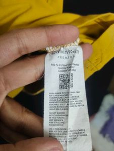 Calvin Klein Yellow Polo Shirt