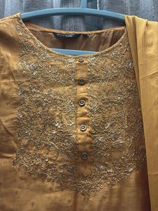 MELANGE Size S Elegant Yellow Kurta