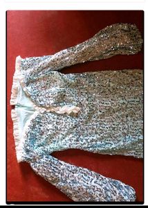 Sparkly Sequin Dress with Ruffle Detail