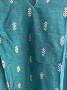 Elegant Green Kurta with Gold Print