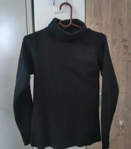 Classic Black Turtleneck Top