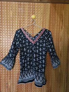 Boho Chic Printed Tunic Top