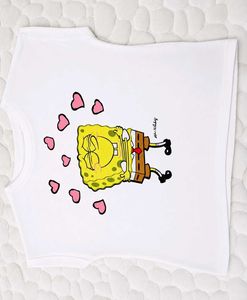 Cute Spongebob Graphic T-Shirt