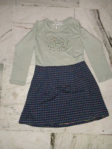 Cute Girls Long Sleeve Dress