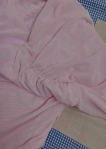 Chic Ruched Pink Top