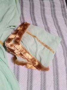 Maroon &amp; Gold Embellished Dress