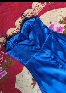 Stunning Blue High-Low Dress