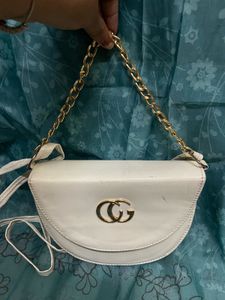 Stylish White Crossbody Bag