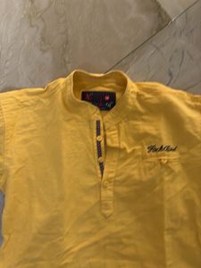 BOYS YELLOW KURTA SHIRT