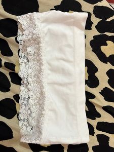 White Lace Trimmed Comfort Bra