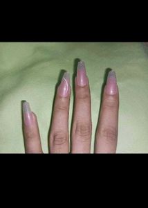 Savana Pink Glitter Press-On Nails set of 10