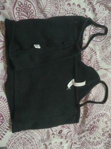 Classic Black Spaghetti Strap Cami Top