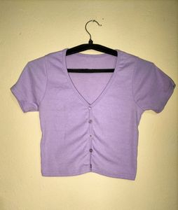 Lavender Crop Top