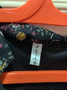Chic Black Floral Print Dress