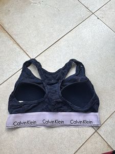 Calvin Klein Navy Floral Sports Bra