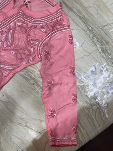 Elegant Pink Chikankari Kurti