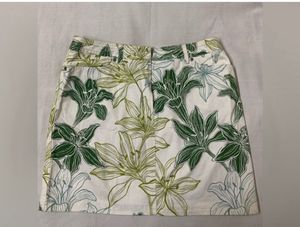 Nine West Cotton Floral Print Skirt