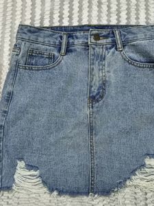 Blue Light denim skirt