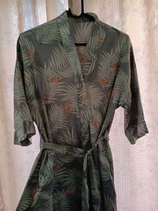 Tropical Print Robe